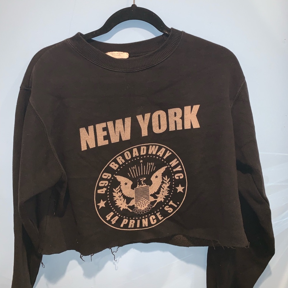 Brandy cropped sweatshirt